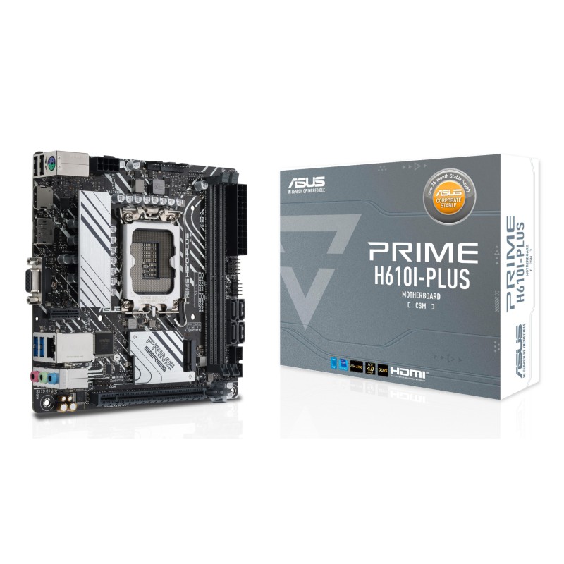 ASUS PRIME H610I-PLUS-CSM Intel H610 LGA 1700 mini ITX