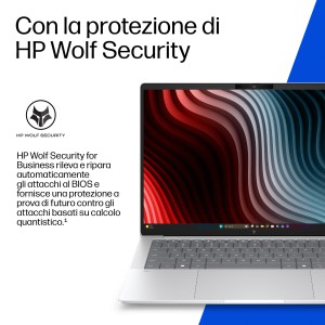 HP E4LH3AT laptop Copilot+ PC AMD Ryzen AI 5 Computer portatile 35,6 cm (14") 3K 16 GB LPDDR5x-SDRAM 512 GB SSD Wi-Fi 7