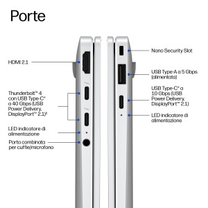 HP E4LH4AT laptop Copilot+ PC AMD Ryzen AI 7 PRO Computer portatile 35,6 cm (14") 3K 32 GB LPDDR5x-SDRAM 512 GB SSD Wi-Fi 7