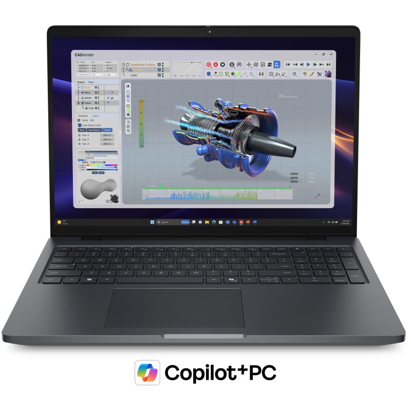 DELL Pro Precision 5 16 PW516261 Copilot+ PC Intel Core Ultra 7 366H Computer portatile 40,6 cm (16") Full HD+ 32 GB