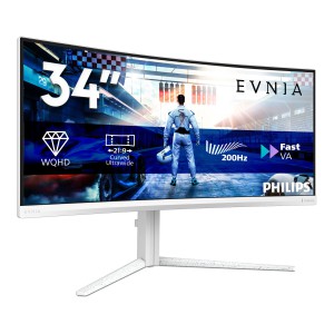 Philips 34M2C5601QA 00 Monitor PC 86,4 cm (34") 3440 x 1440 Pixel Bianco