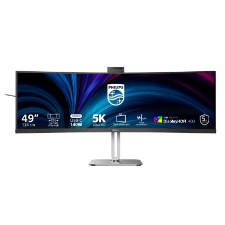 Philips 49B2U6900CH 00 Monitor PC 124 cm (48.8") 5120 x 1440 Pixel Dual QHD LCD Nero