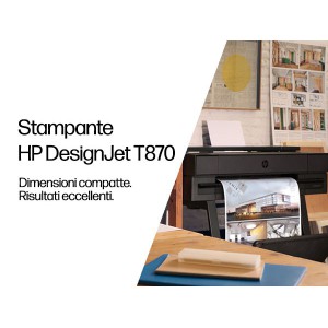 HP Designjet Stampante T870 da 24”