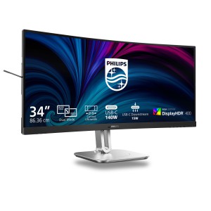 Philips Serie 5000 34B2U5900C 00 Monitor PC 86,4 cm (34") 5120 x 2160 Pixel WUHD LCD Grigio