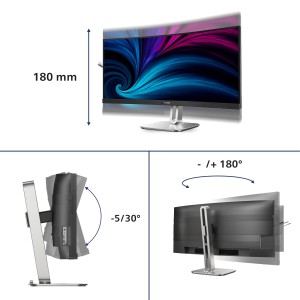 Philips Serie 5000 34B2U5900C 00 Monitor PC 86,4 cm (34") 5120 x 2160 Pixel WUHD LCD Grigio