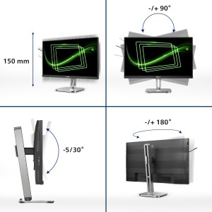 Philips Serie 5000 24B2G5200 00 Monitor PC 60,5 cm (23.8") 1920 x 1080 Pixel Full HD LCD Antracite