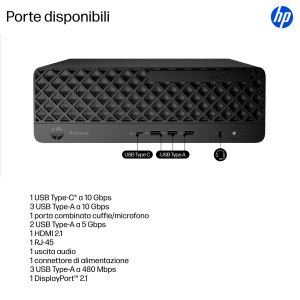 HP ProDesk 4 SFF G1i Desktop AI PC Intel Core Ultra 5 235 16 GB DDR5-SDRAM 512 GB SSD Windows 11 Pro