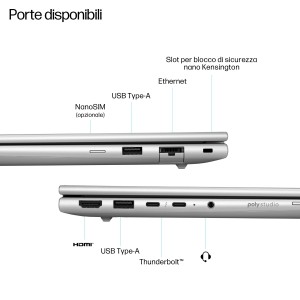 HP EliteBook 6 G1i AI PC Intel Core Ultra 5 225U Computer portatile 33,8 cm (13.3") WUXGA 16 GB DDR5-SDRAM 512 GB SSD Wi-Fi 6E