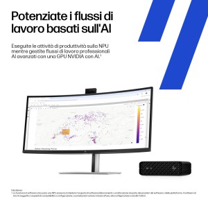 HP E26G7ET PC stazione di lavoro 265 32 GB DDR5-SDRAM 1 TB SSD Windows 11 Pro Mini PC AI Workstation, AI PC Nero