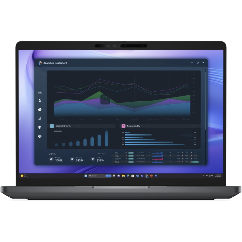 DELL Pro Precision 5 14 PW514261 Copilot+ PC Intel Core Ultra 7 366H Workstation mobile 35,6 cm (14") Full HD+ 32 GB