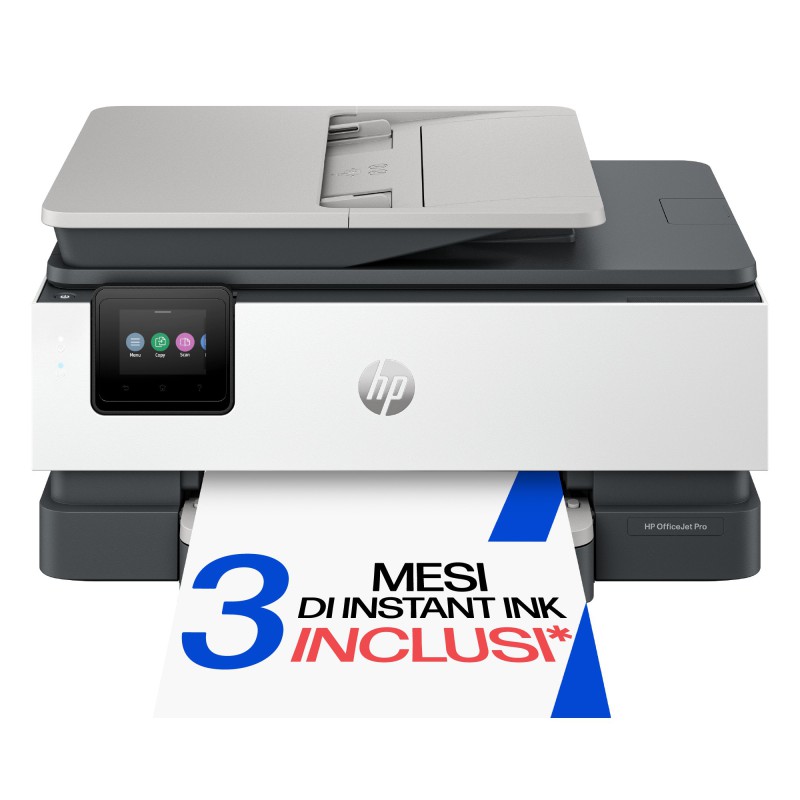 HP OfficeJet Pro 8125e Wireless All-in-One Colore Stampante, Instant Ink Stampa fronte retro