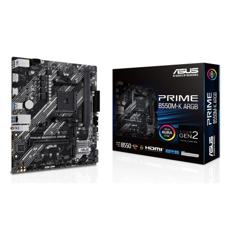 ASUS PRIME B550M-K ARGB AMD B550 Socket AM4 micro ATX