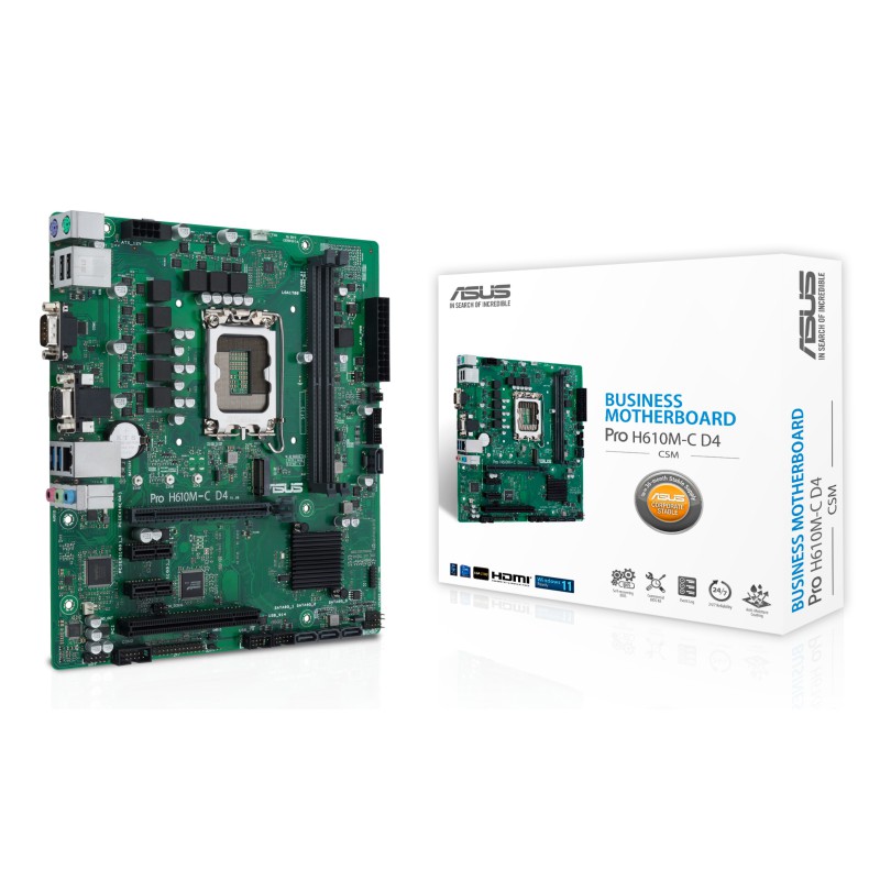 ASUS PRO H610M-C D4-CSM Intel H610 LGA 1700 micro ATX