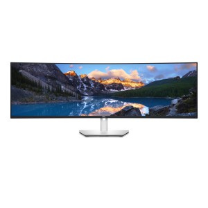DELL UltraSharp U4924DW Monitor PC 124,5 cm (49") 5120 x 1440 Pixel 5K Ultra HD LCD Nero, Argento