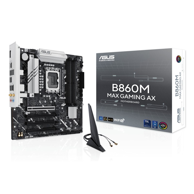 ASUS B860M MAX GAMING AX Intel B860 LGA 1851 (Socket V1) micro ATX
