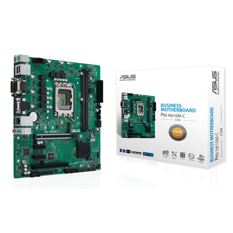ASUS Pro H610M-C-CSM Intel H610 LGA 1700 micro ATX