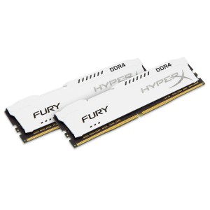 HyperX FURY White 16GB DDR4 2400MHz Kit memoria 2 x 8 GB 288-pin DIMM