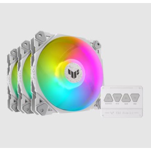 ASUS TUF GAMING TF120 ARGB WHITE EDITION 3IN1 Case per computer Ventilatore 12 cm Bianco 3 pz