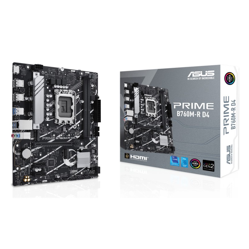 ASUS PRIME B760M-R D4 Intel B760 LGA 1700 micro ATX