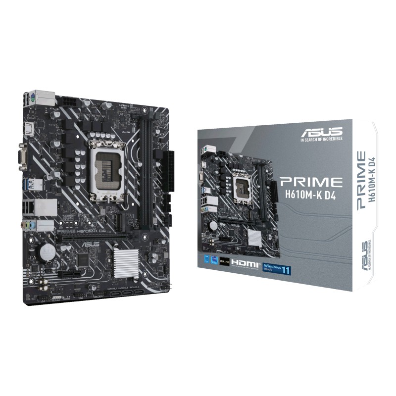 ASUS PRIME H610M-K D4 Intel H610 LGA 1700 micro ATX