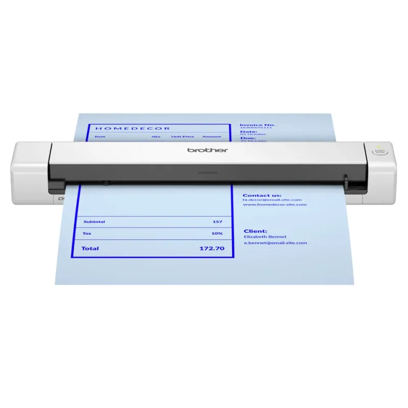 Brother DS-640E Scanner portatile 600 x 600 DPI A4 Nero, Bianco