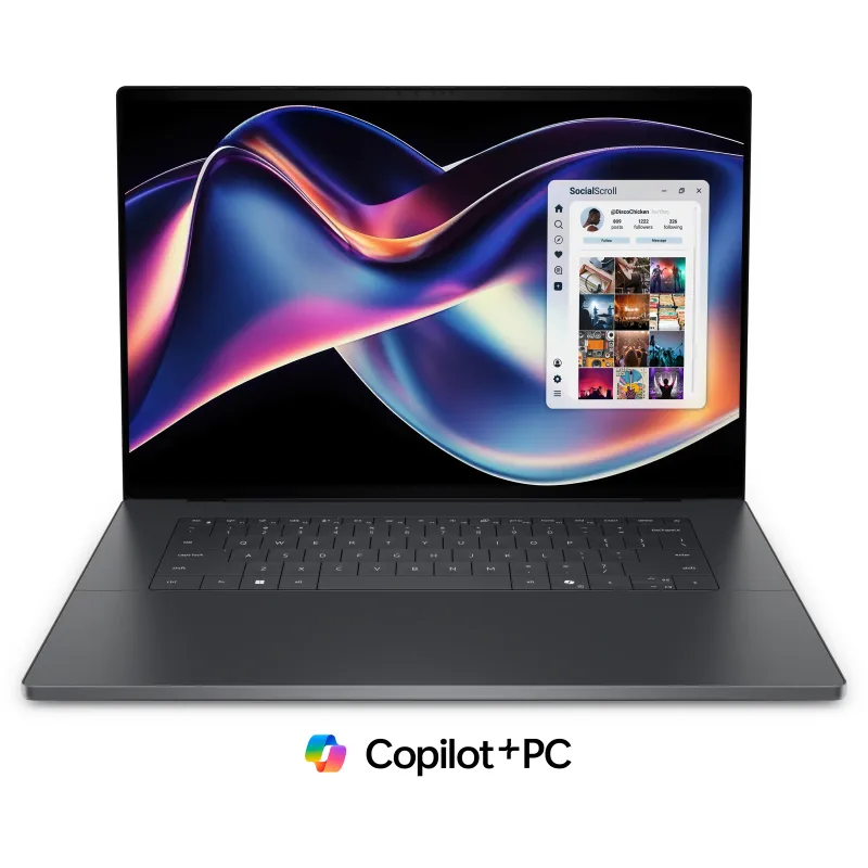 DELL XPS DA16260 Copilot+ PC Intel Core Ultra X7 358H Computer portatile 40,6 cm (16") Touch screen 3.2K 32 GB LPDDR5x-SDRAM 1