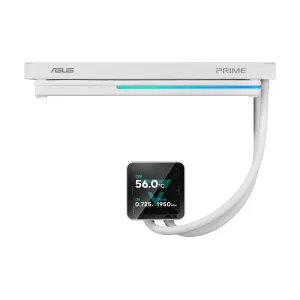 ASUS PRIME LC II 360 ARGB LCD WHT Processore Raffreddatore di liquidi tutto in uno 12 cm Bianco 1 pz