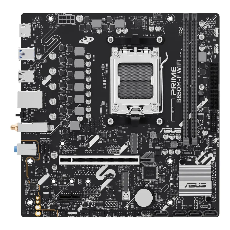 ASUS PRIME B850M-F WIFI AMD B850 Socket AM5 micro ATX