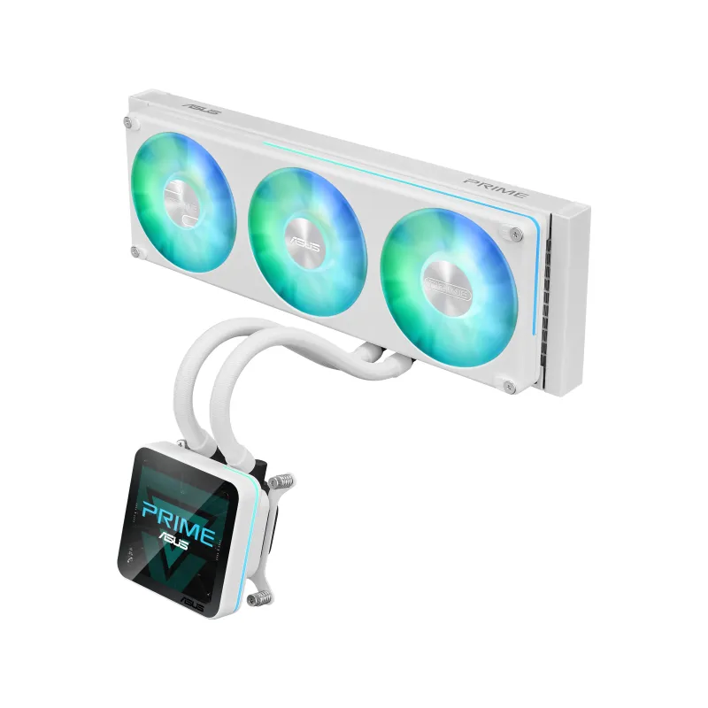 ASUS PRIME SLC II 360 ARGB LCD WHT Processore Raffreddatore di liquidi tutto in uno 12 cm Bianco 1 pz