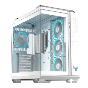 ASUS TUF GAMING GT502 Horizon TG ARGB White Midi Tower Bianco