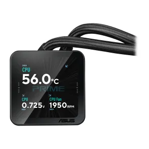 ASUS PRIME SLC II 360 ARGB LCD Processore Raffreddatore di liquidi tutto in uno 12 cm Nero 1 pz