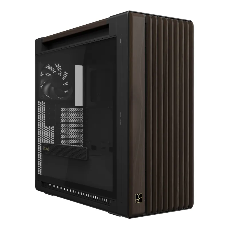 ASUS ProArt PA602 Wood Edition Modern Black - Tempered Glass Panel Midi Tower Nero, Legno
