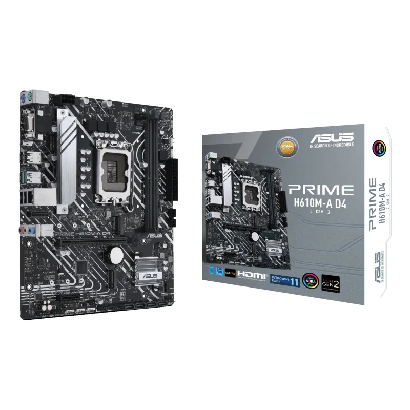 ASUS PRIME H610M-A D4-CSM Intel H610 LGA 1700 micro ATX
