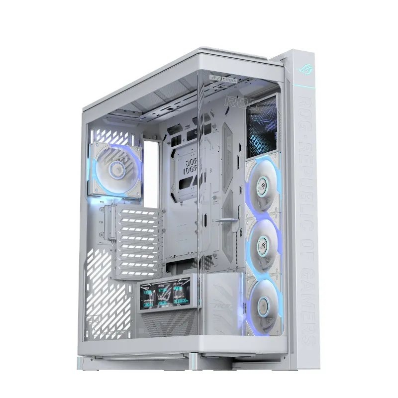 ASUS ROG CRONOX GR801 CURVE TG ARGB WHITE Midi Tower Bianco