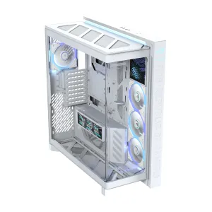 ASUS ROG CRONOX GR801 CURVE TG ARGB WHITE Midi Tower Bianco