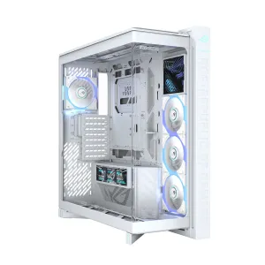 ASUS ROG CRONOX GR801 CURVE TG ARGB WHITE Midi Tower Bianco