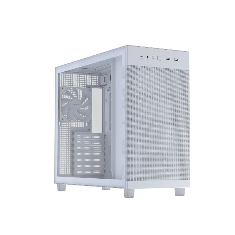 ASUS PRIME AP303 TG White Midi Tower Bianco
