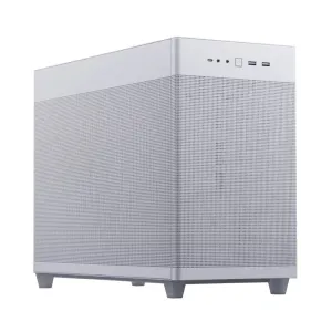 ASUS PRIME AP201 CASE TG WHITE Mini Tower Bianco