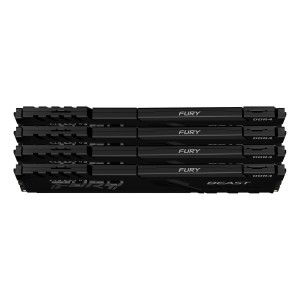 Kingston Technology FURY Beast 128GB 3200MT s DDR4 CL16 DIMM (Kit da 4) Black