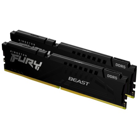 Kingston Technology FURY Beast 128GB 5600MT s DDR5 CL40 DIMM (Kit da 2) Nero