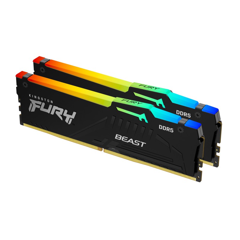 Kingston Technology FURY Beast 32 GB 5600 MT s DDR5 CL40 DIMM (Kit da 2 moduli) RGB