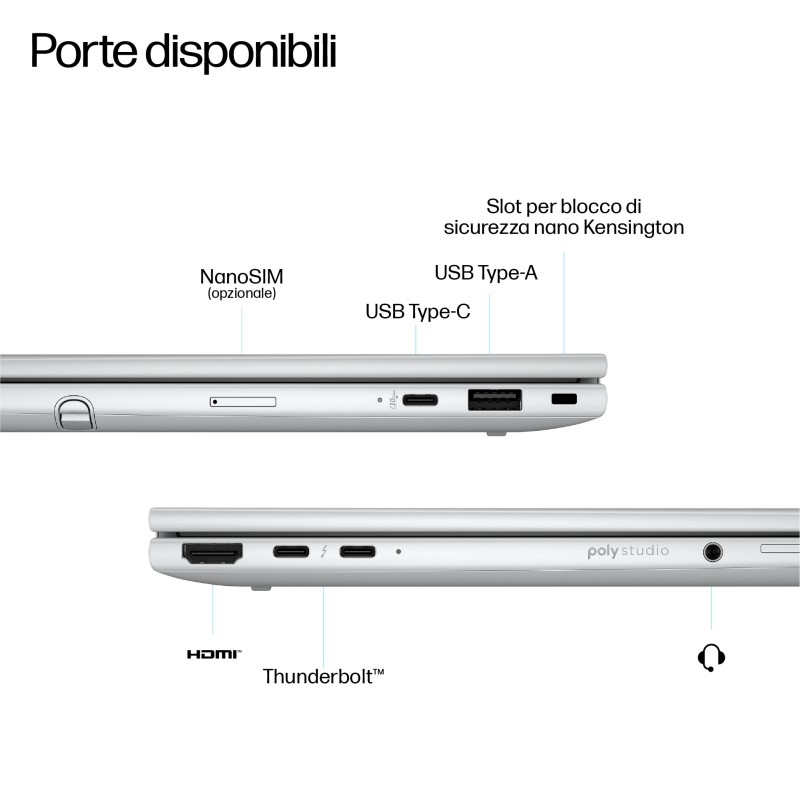 HP EliteBook X G1i 14 inch Notebook Next Gen AI PC Wolf Pro Security Edition Copilot+ PC Intel Core Ultra 5 228V Computer