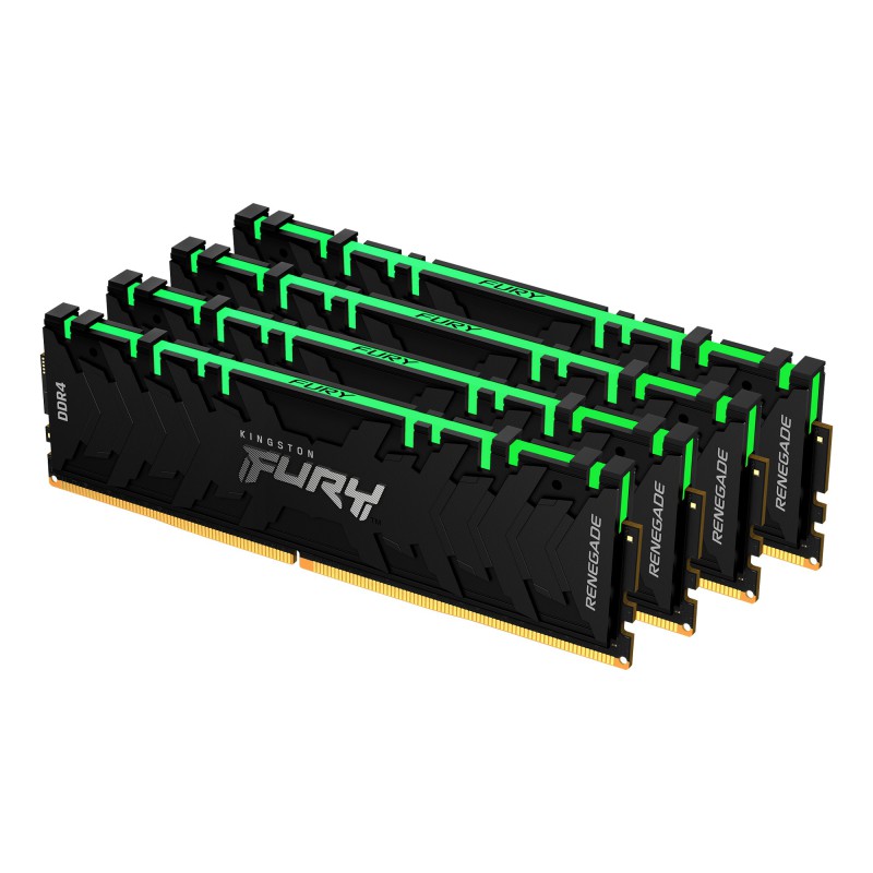 Kingston Technology FURY Renegade RGB memoria 32 GB 4 x 8 GB DDR4 3200 MT s 288-pin DIMM
