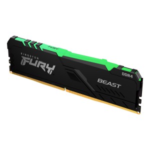 Kingston Technology FURY Beast RGB memoria 8 GB 1 x 8 GB DDR4 3600 MT s 288-pin DIMM